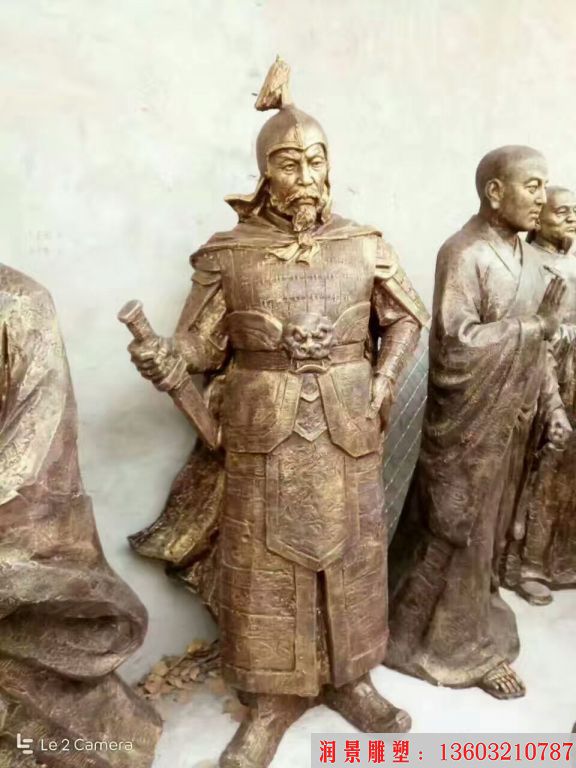 古代人物铜雕塑